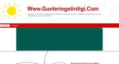 Desktop Screenshot of gunleringetirdigi.com